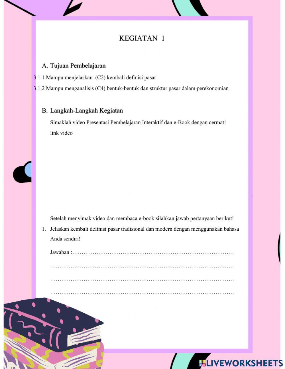LKPD Pasar Dalam Perekonomian