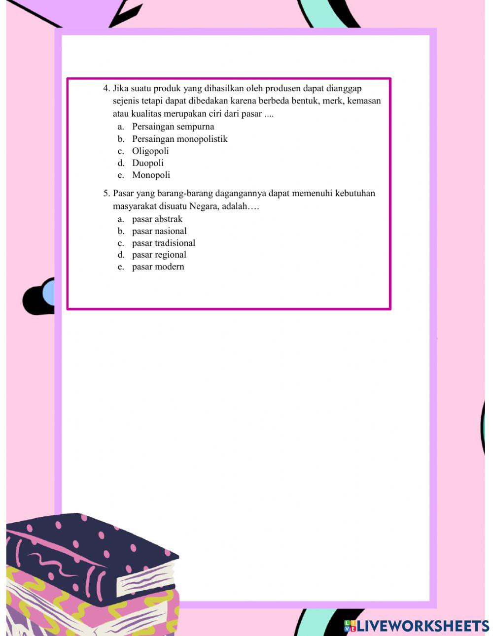 LKPD Pasar Dalam Perekonomian