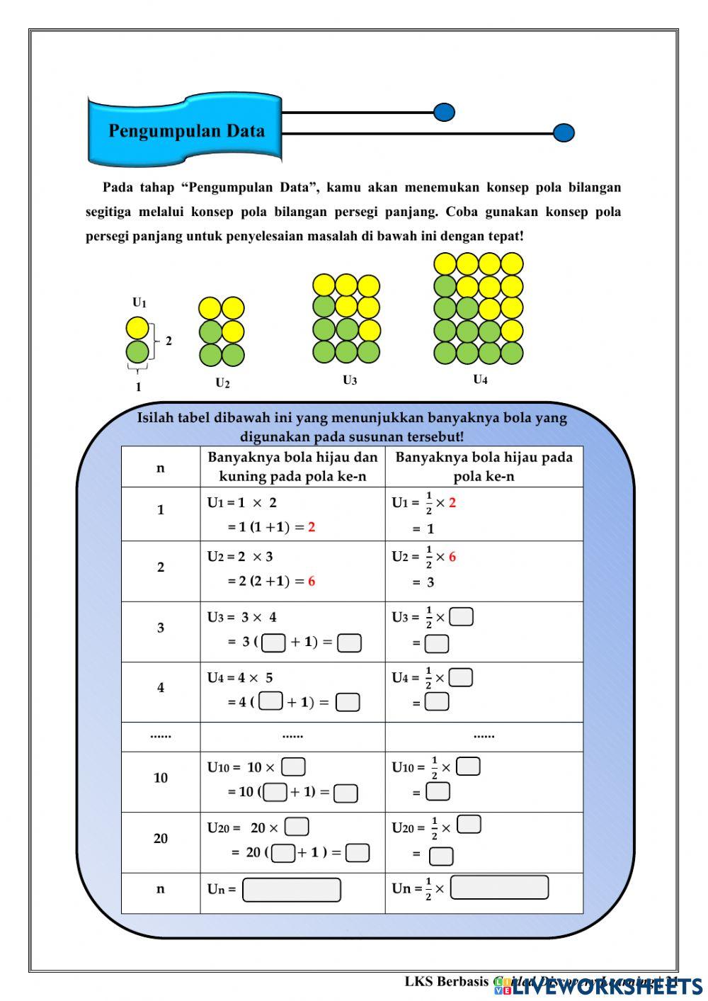 Pola Bilangan Segitiga