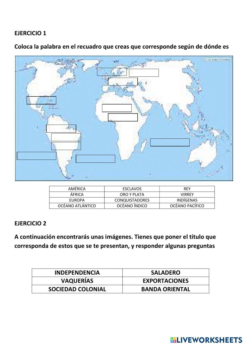 Ejercicios para 2º Liceo