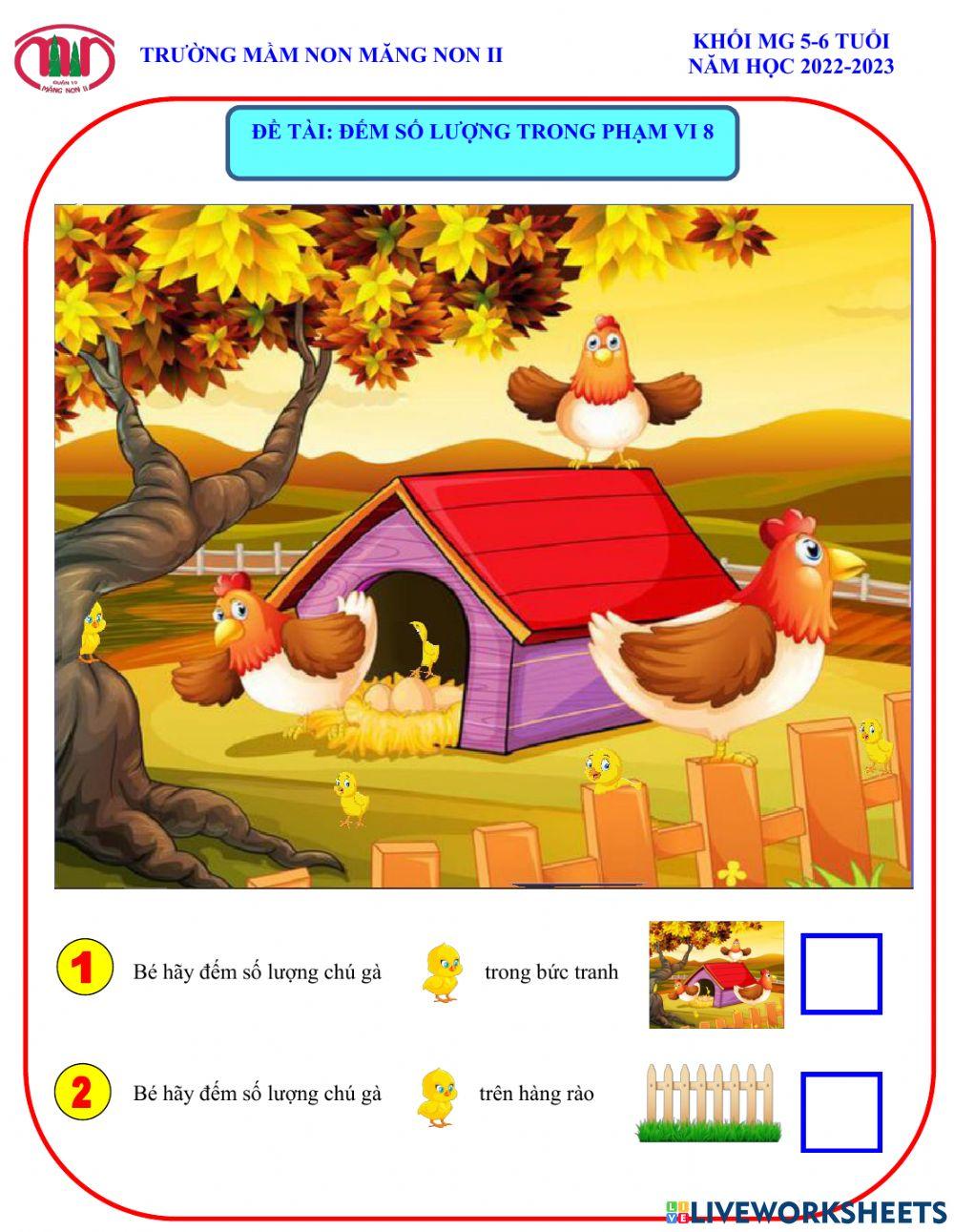 Đếm số lượng trong phạm vi 8