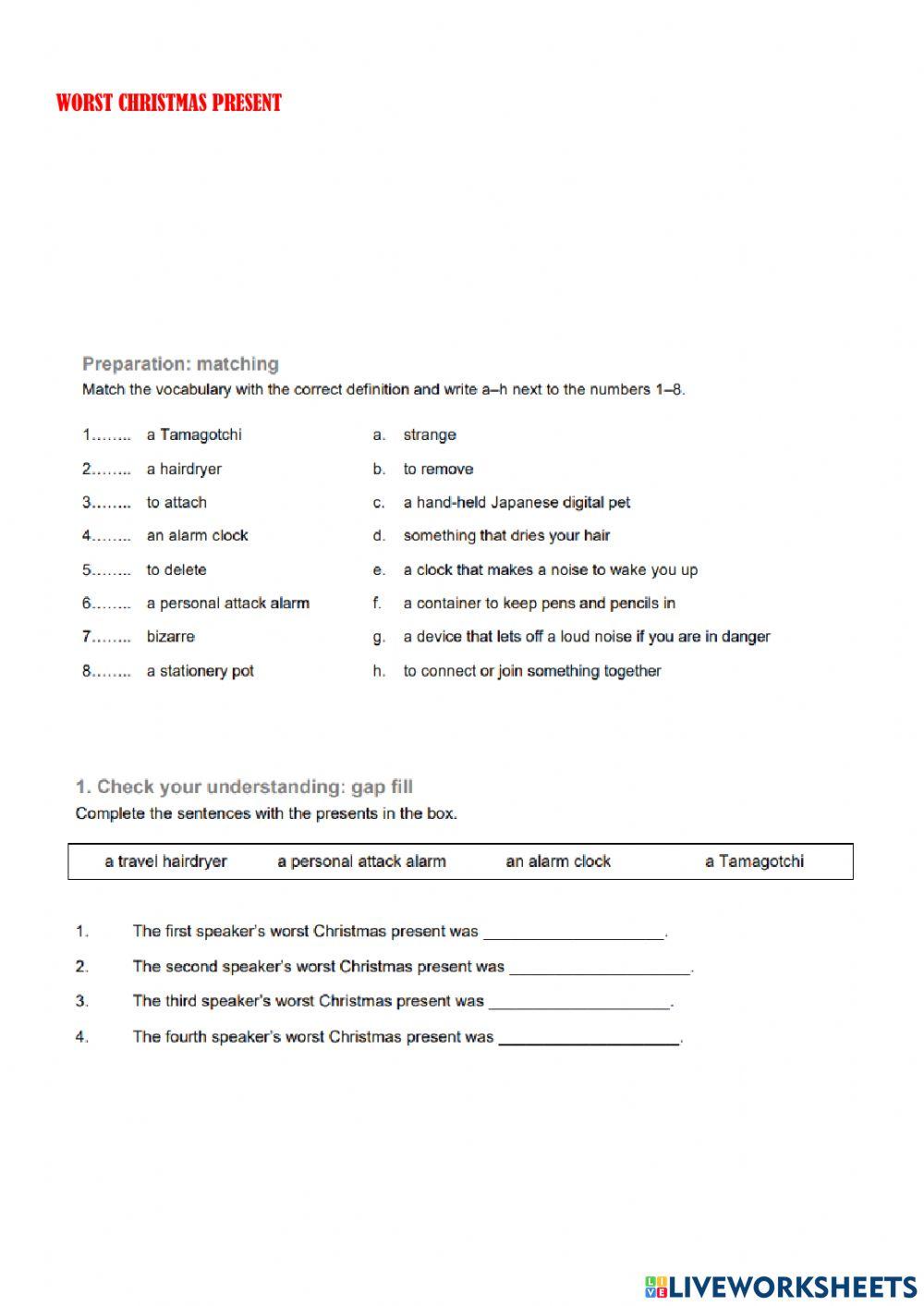 Worst christmas present