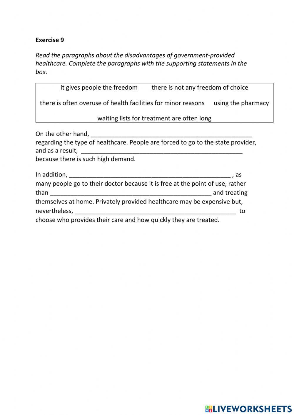 IE3, Unit 2, Writing, Exercise 9