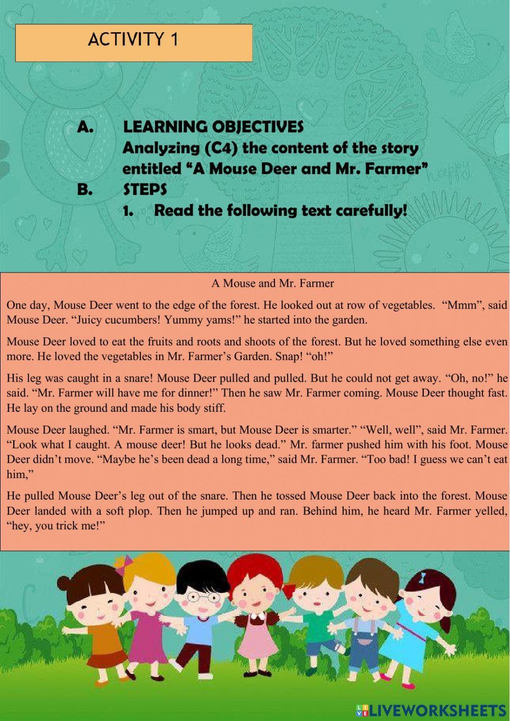 Student English Worksheet