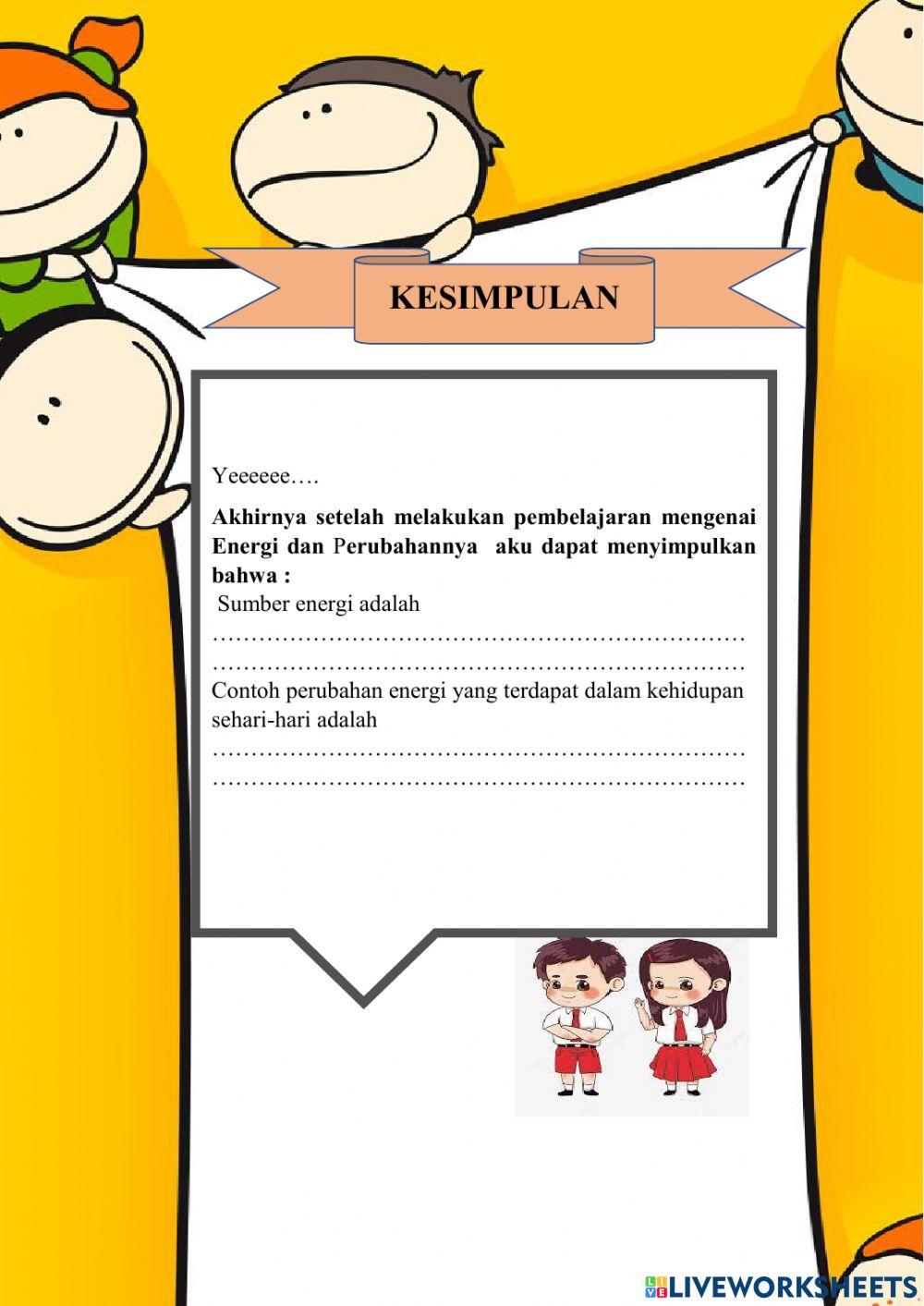 LKPD Materi Energi dan Perubahannya