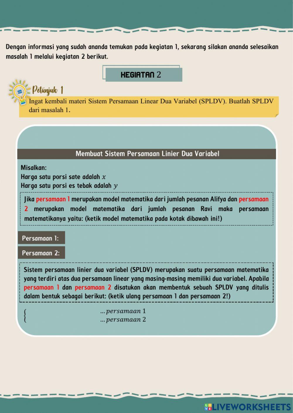 Determinan matriks berordo 2 x 2