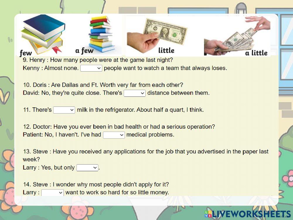 Few a few a little little