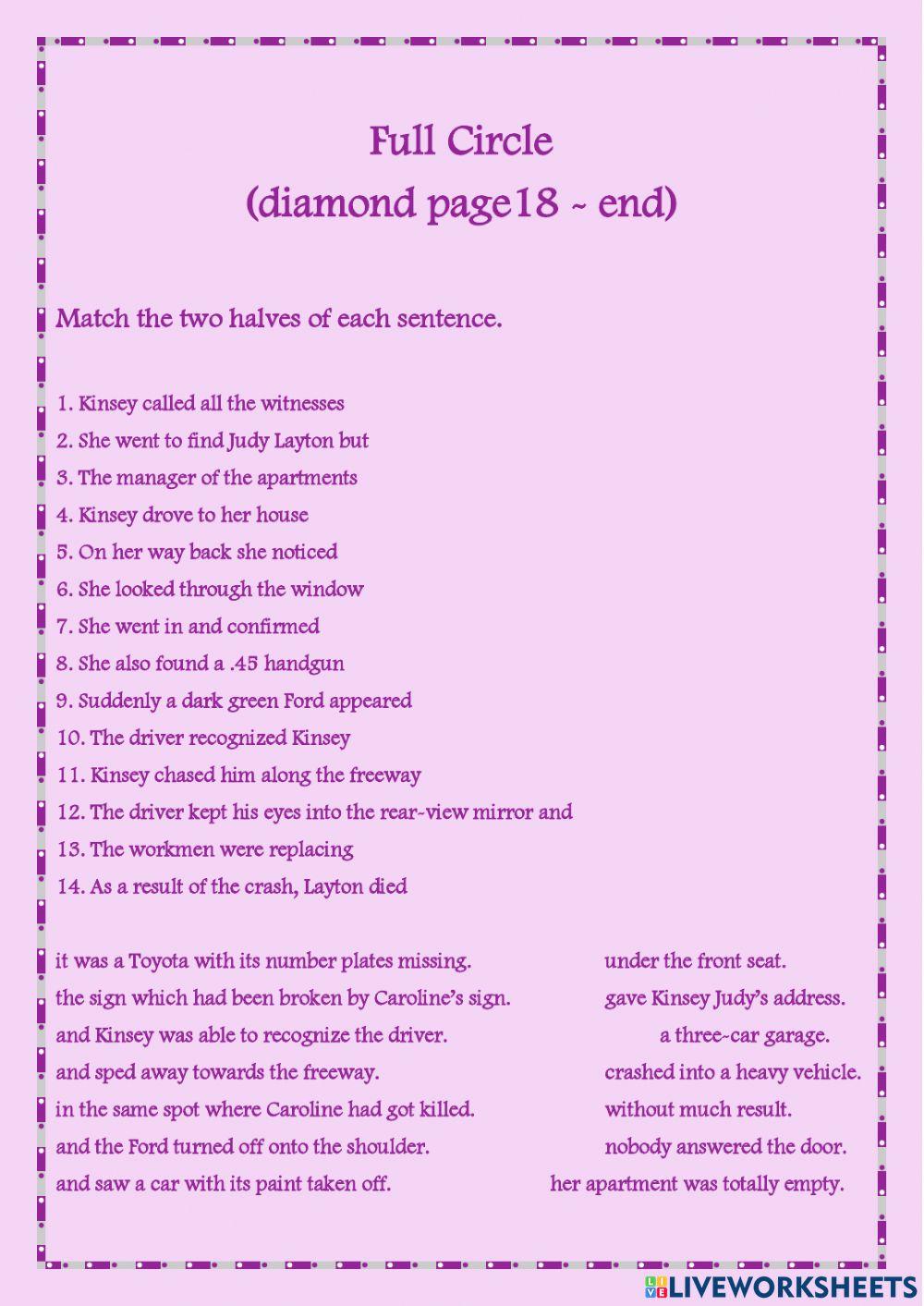 Full Circle: diamond page 18 - end