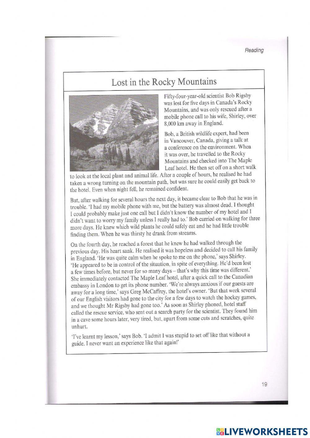 Future tense - reading