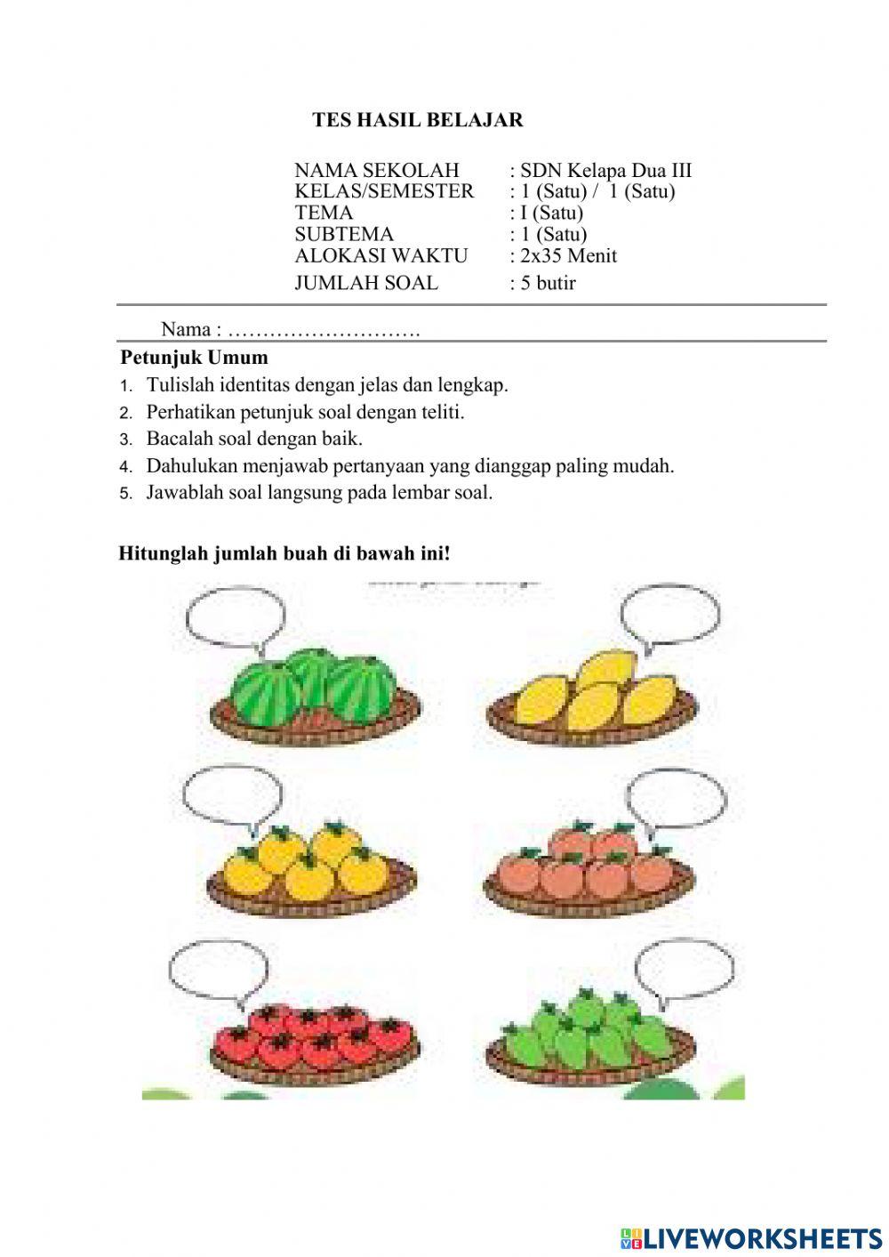 Menghitung Jumlah Benda