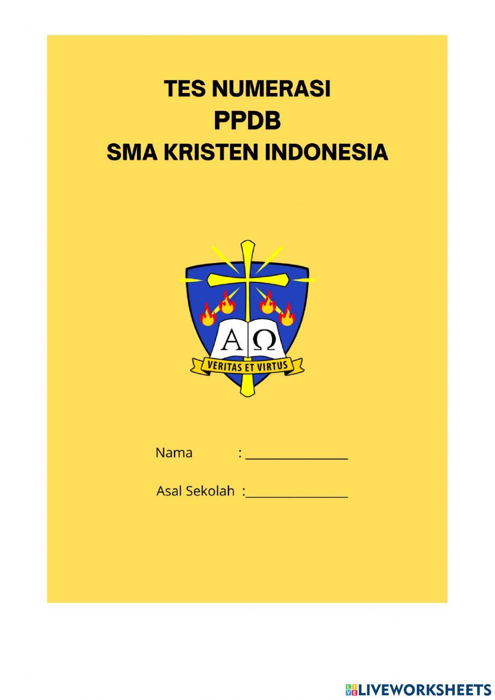 Soal PPDB NUMERASI