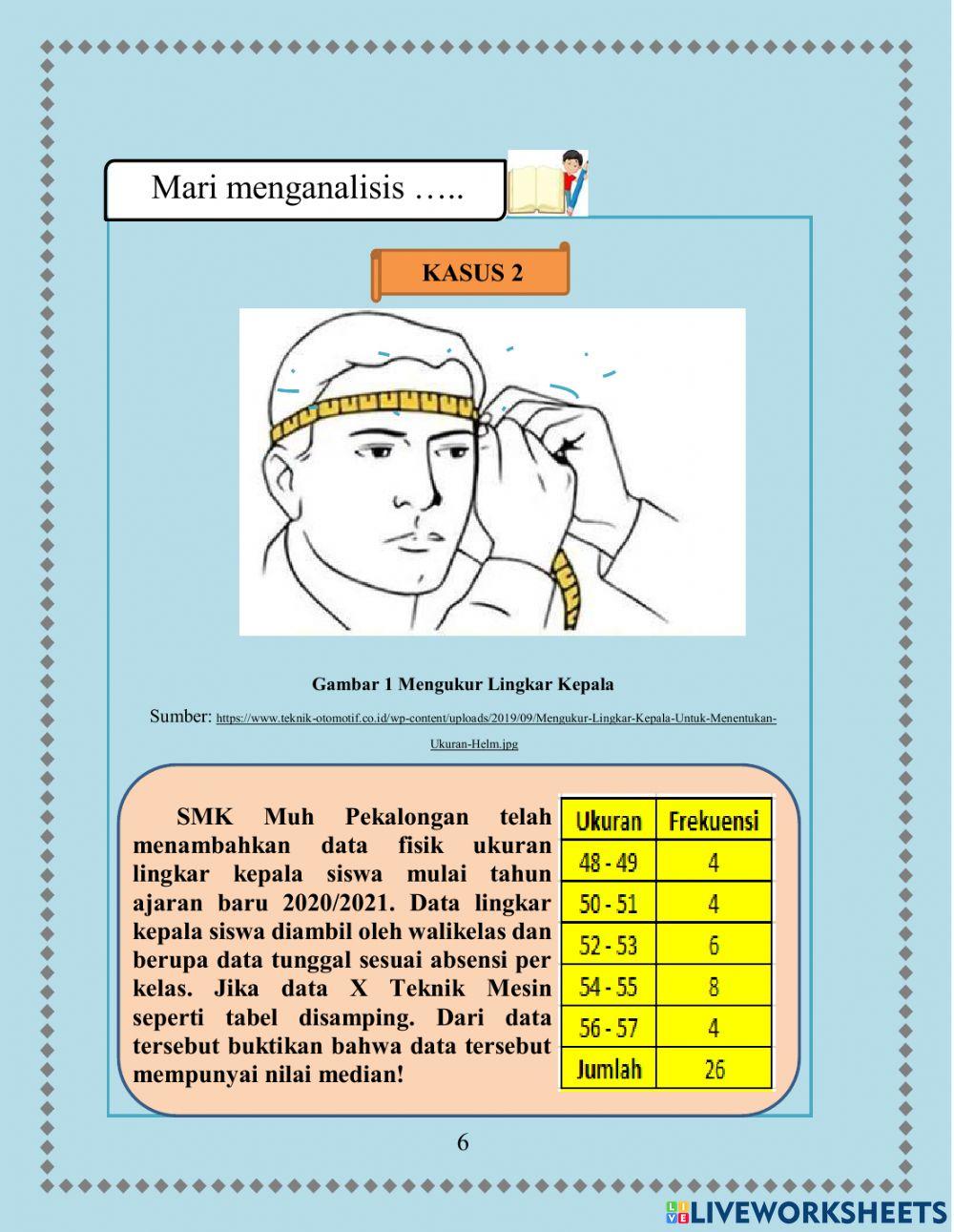 LKPD Ukuran Pemusatan data