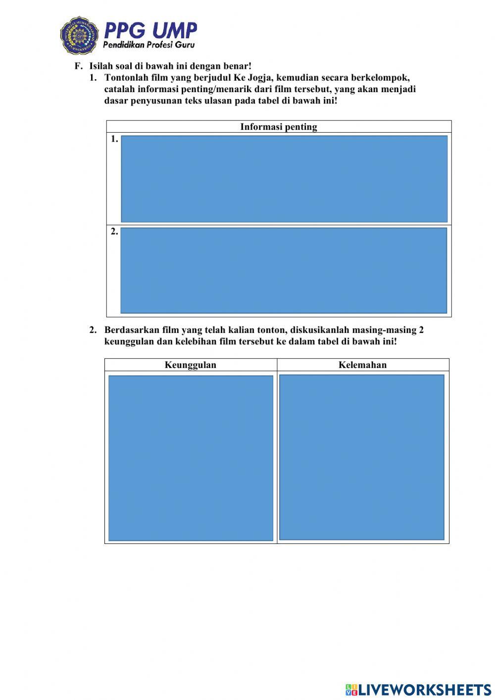 Teks Ulasan Film Pendek