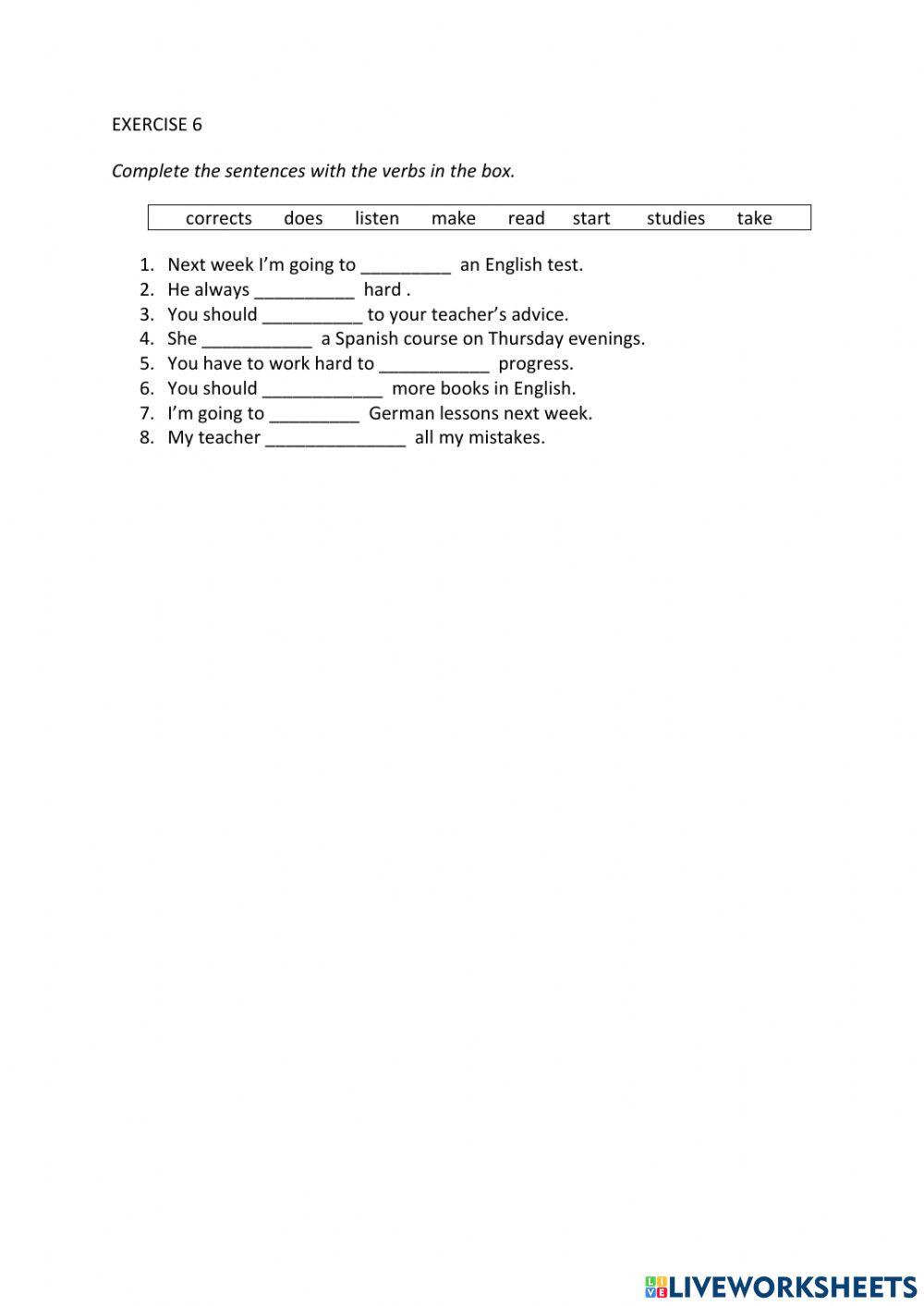 IE0, Unit 9, Listening and Spaking, Exercise 6
