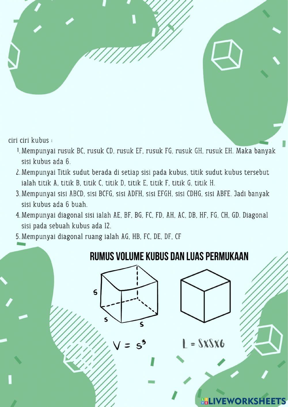 Bangun Ruang Sisi Datar VIII