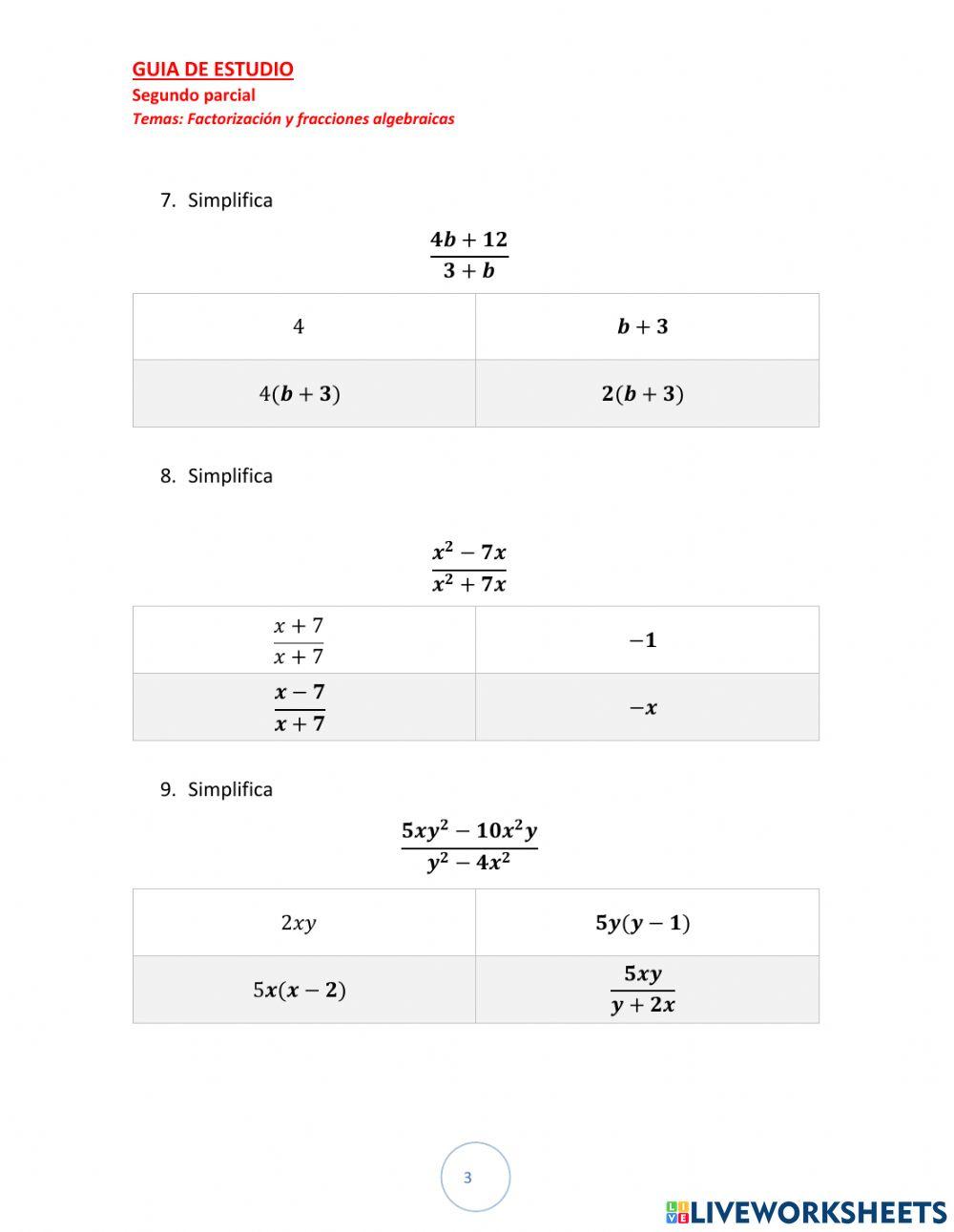 Guía de estudio Segundo parcial