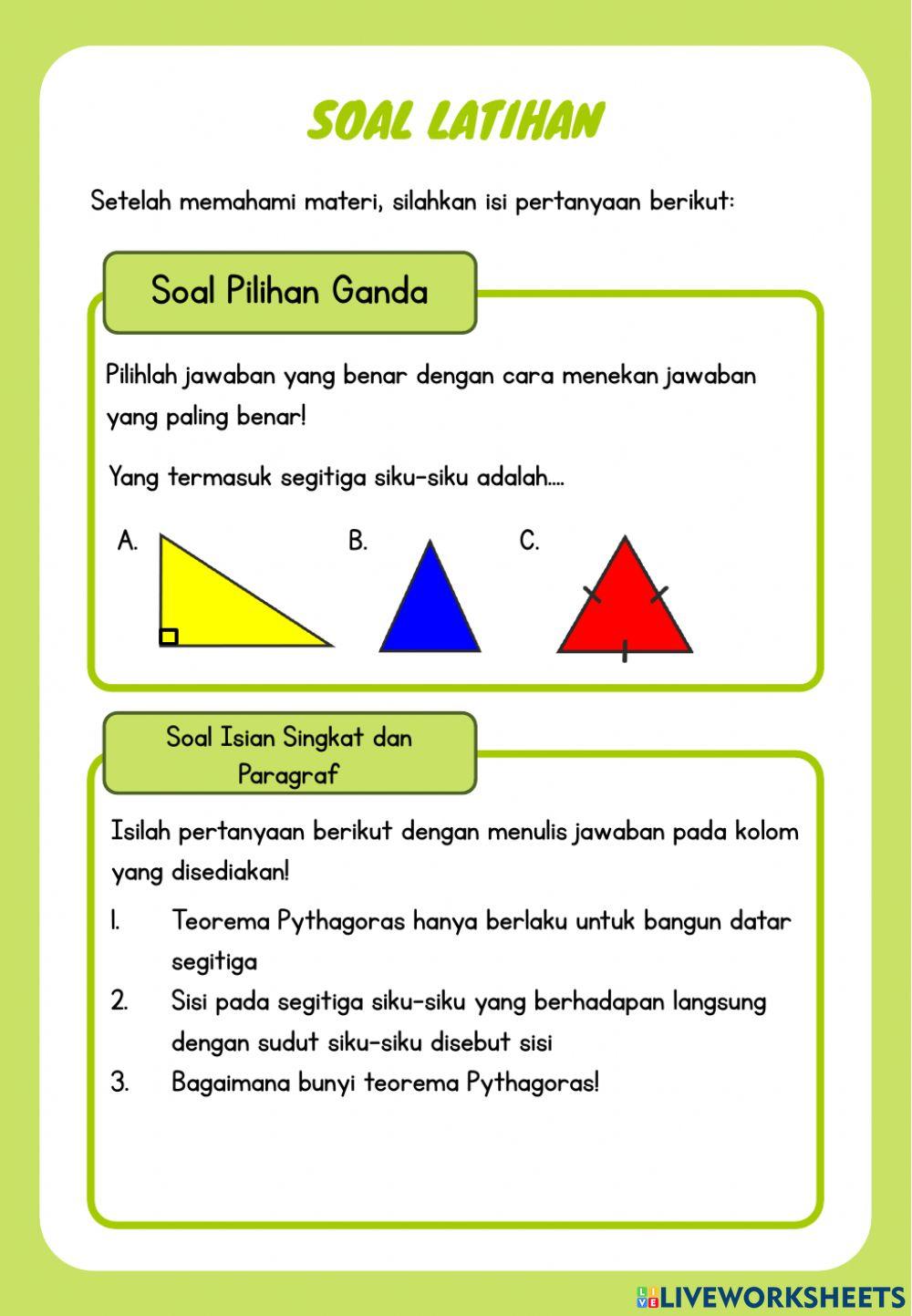 LKPD Teorema Pythagoras