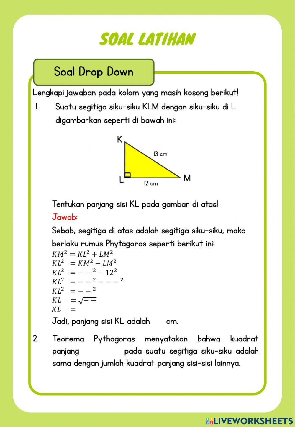 LKPD Teorema Pythagoras