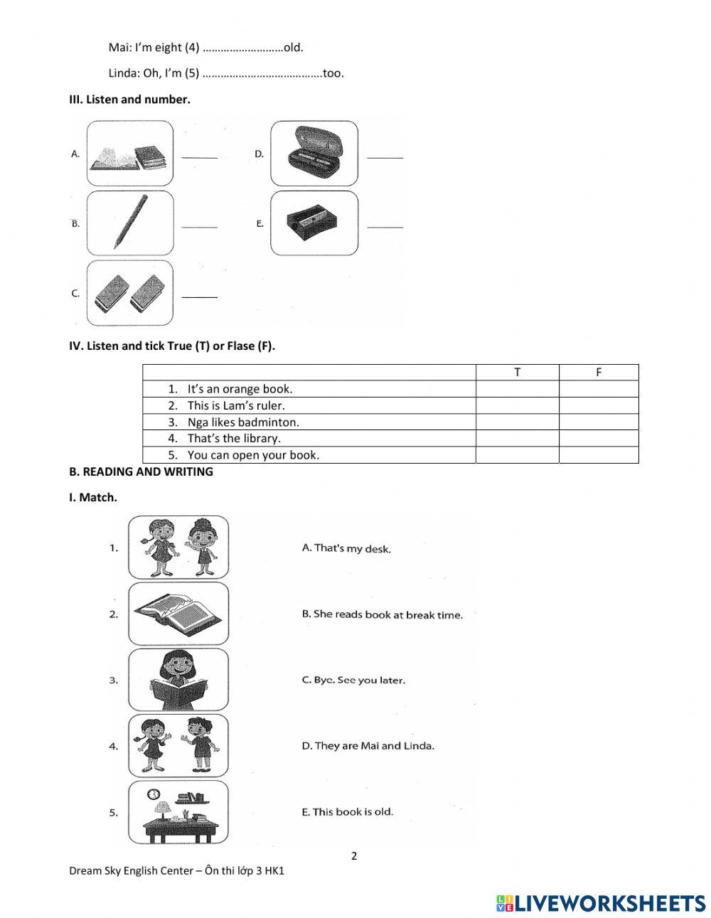 Đề ôn tập - Smart Start