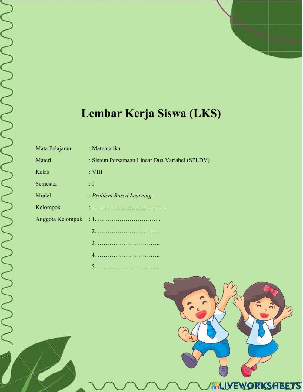 Sistem Persamaan Linear Dua Variabel