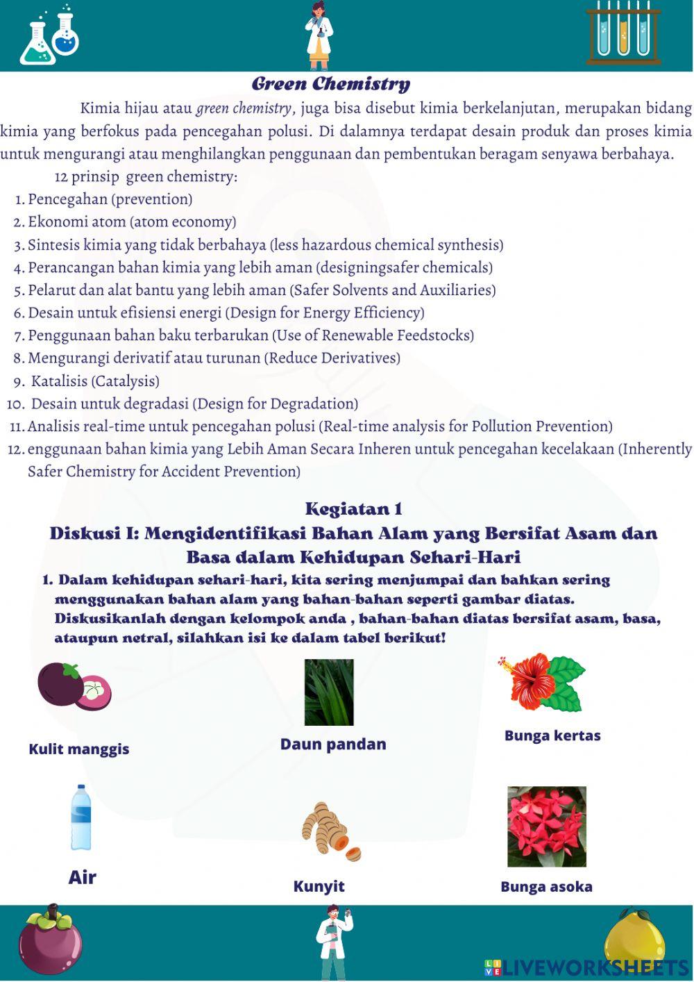 Lkpd asam basa green chemistry