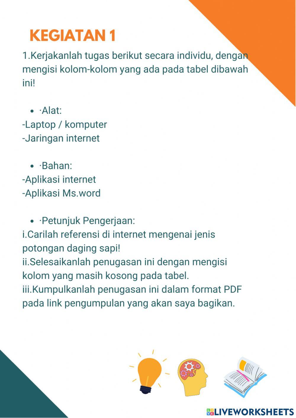 LKPD Daging dan Olahannya