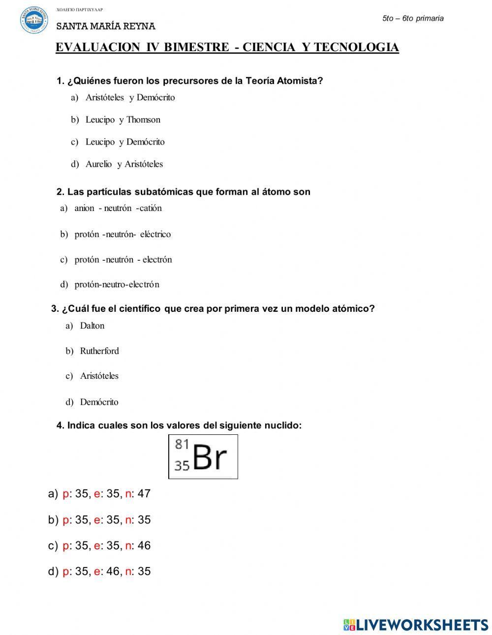 Evaluación de Ciencia y Tecnología