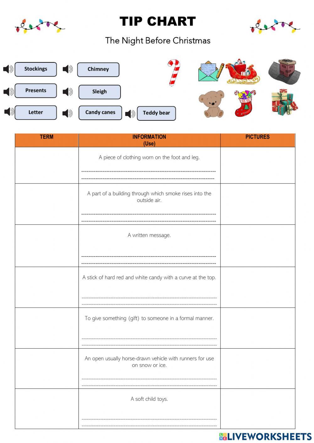 Christmas Vocabulary