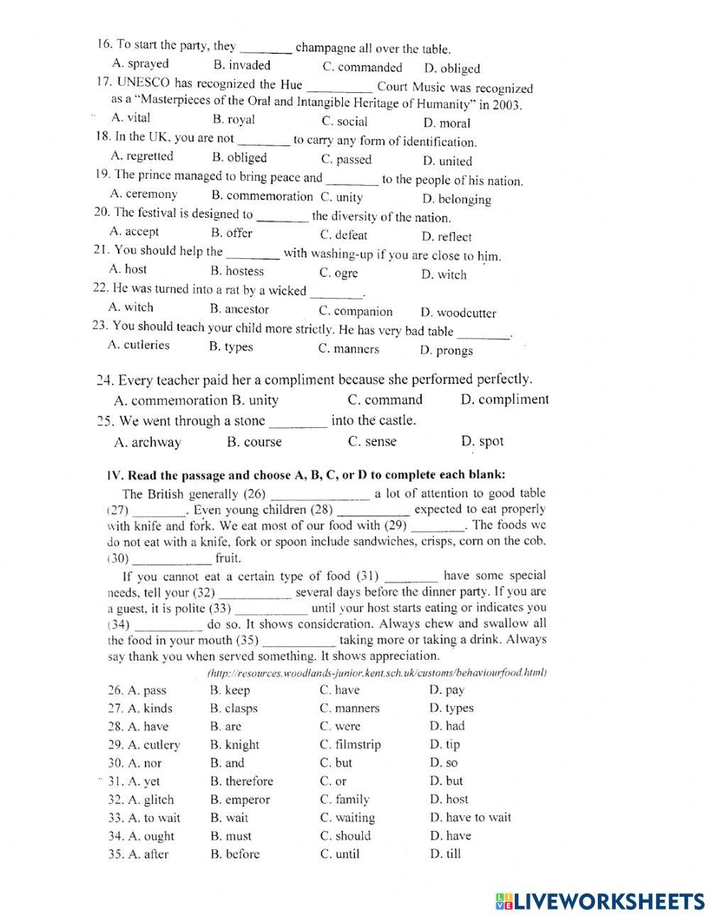Lop 8-review for the test 1