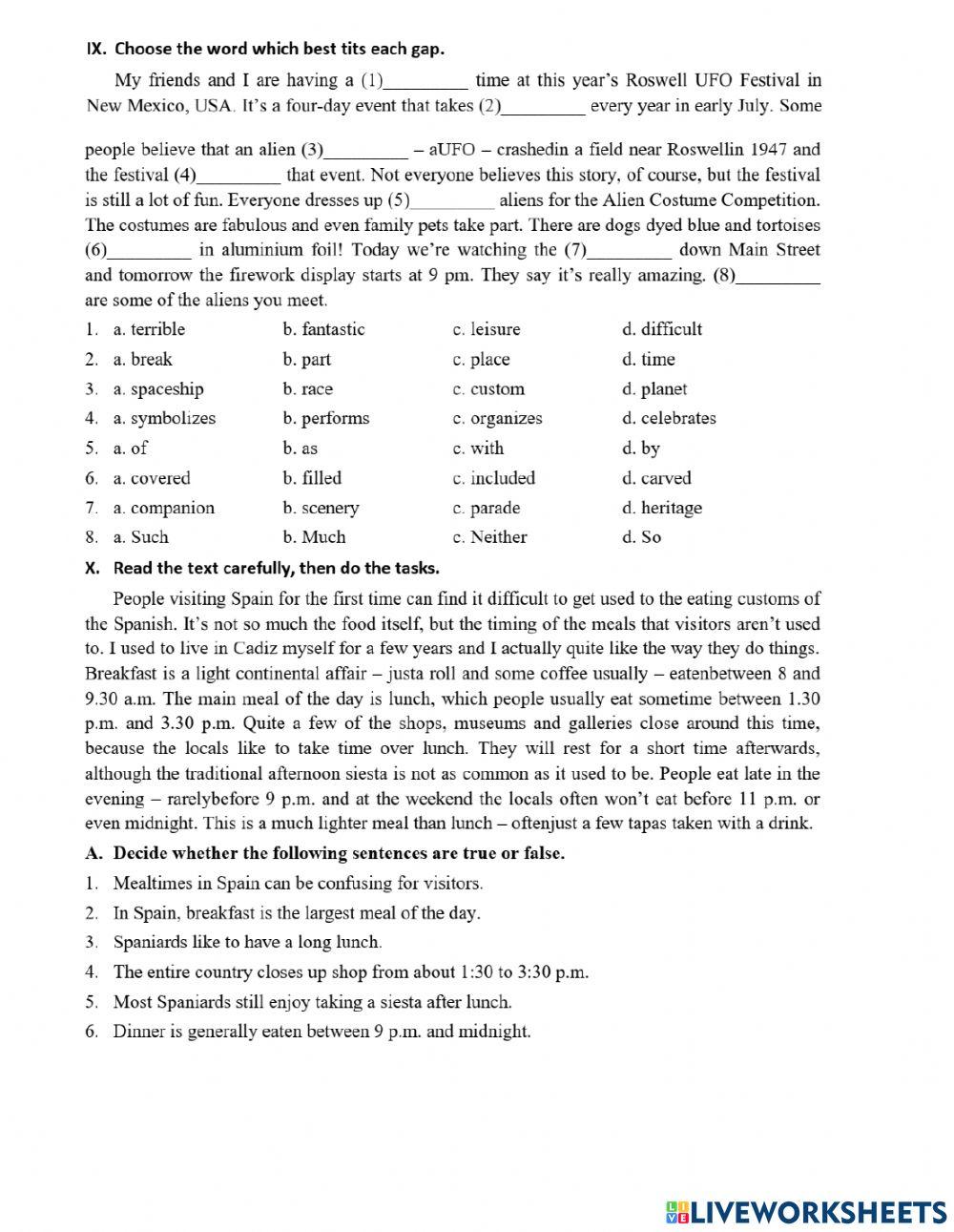 LOP 8- test yourself 2