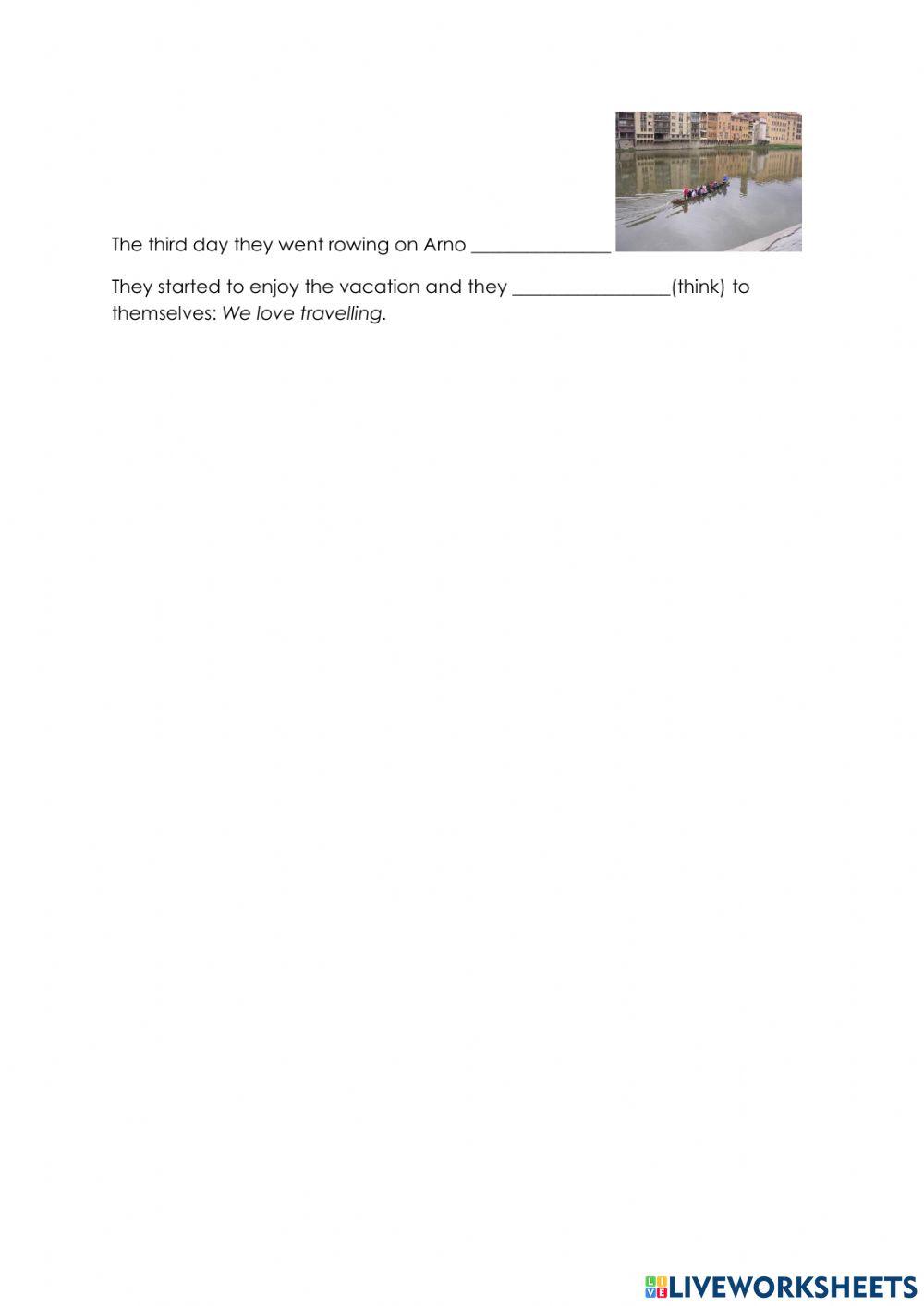 The pleasures of travelling & Past simple