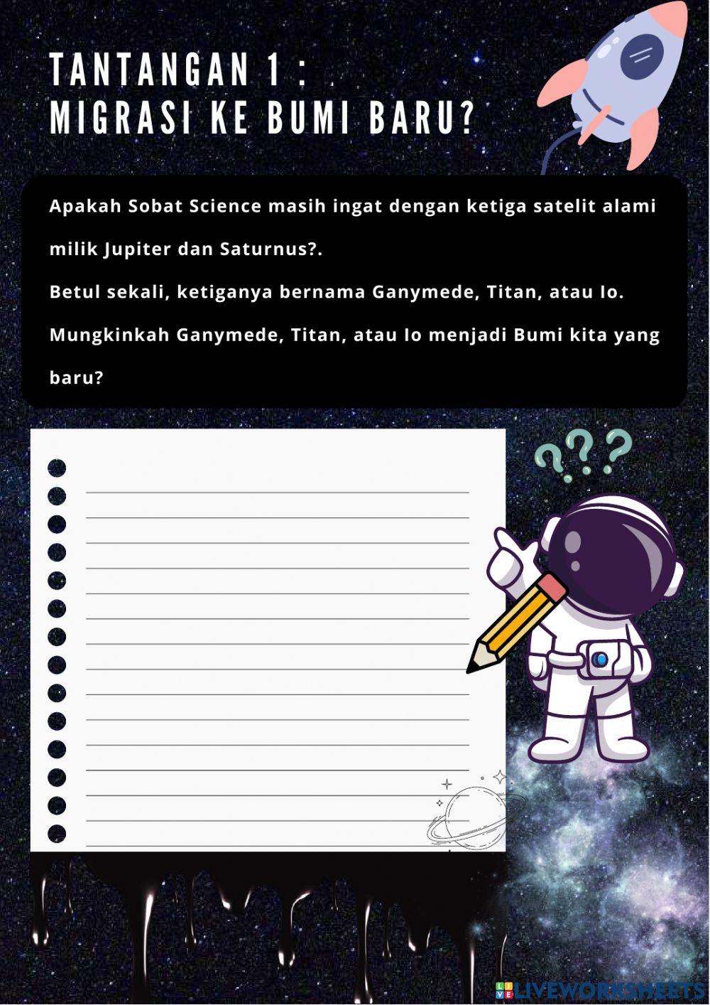 Misi Extra: LKPD Bumi dan Tata Surya