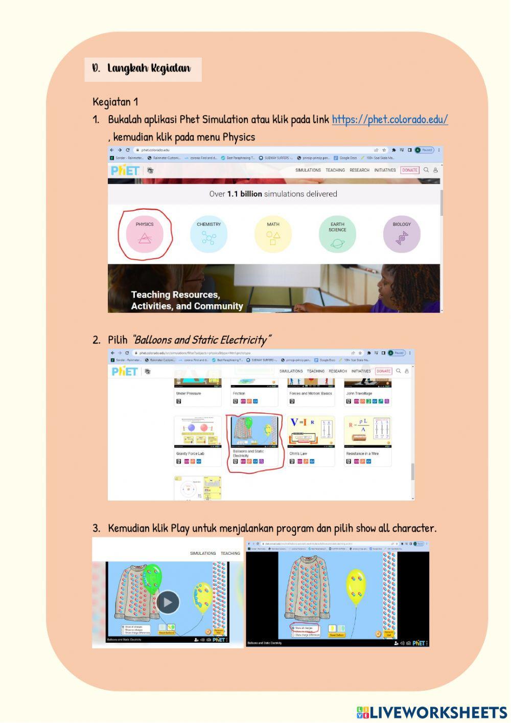 Praktikum sederhana balon dan listrik statis
