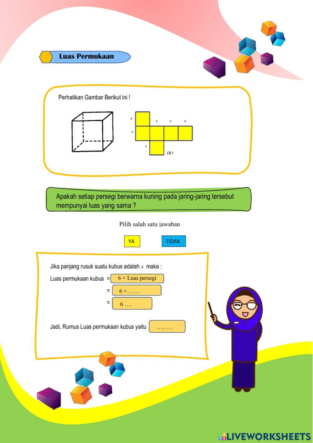 Unsur dan luas kubus