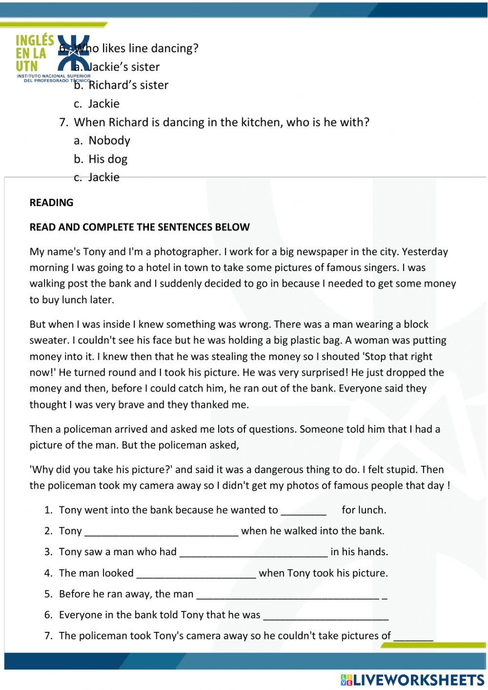 Final exam beginners 2