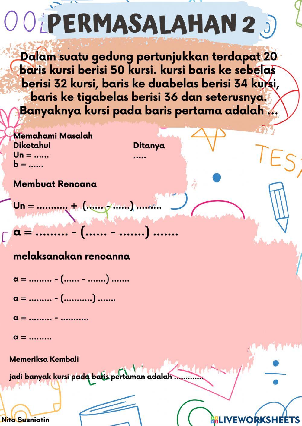 LKPD Barisan Aritmetika