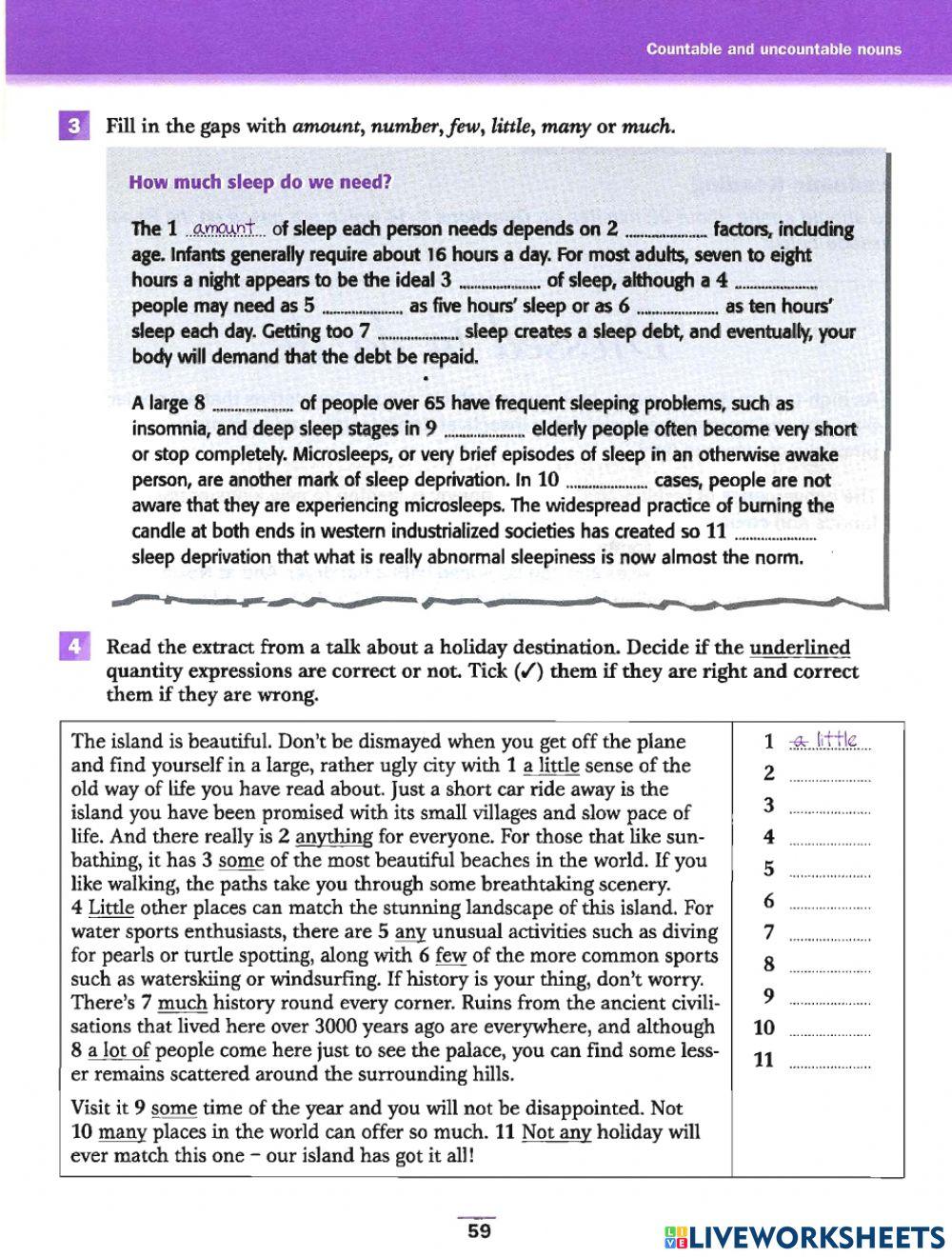 GFI - countable&uncountable