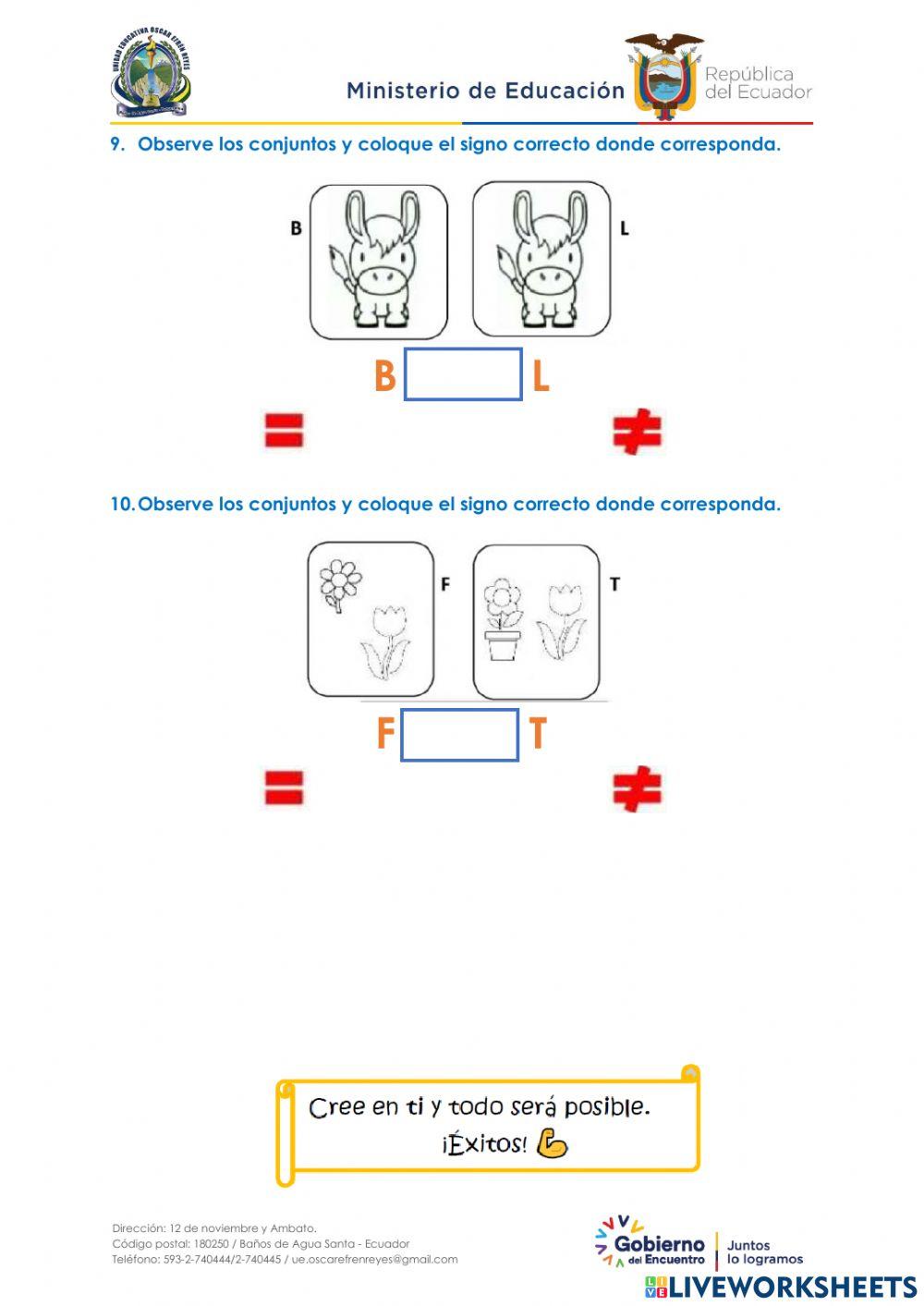 Igualdad de conjuntos