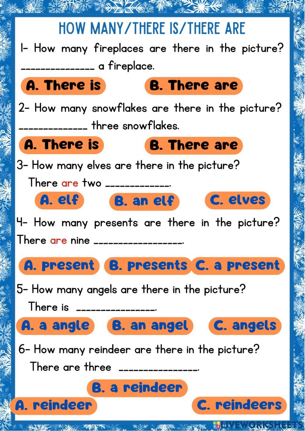 There is -there are- christmas- rainbow