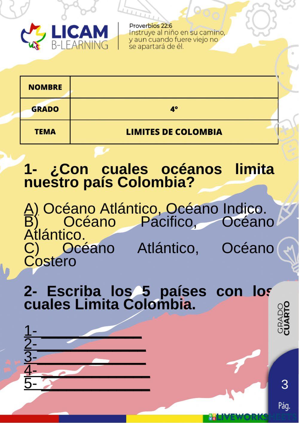 Límites de colombia