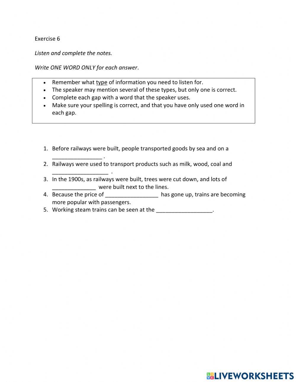 IE2, Unit 2, Listening, Exercise 7