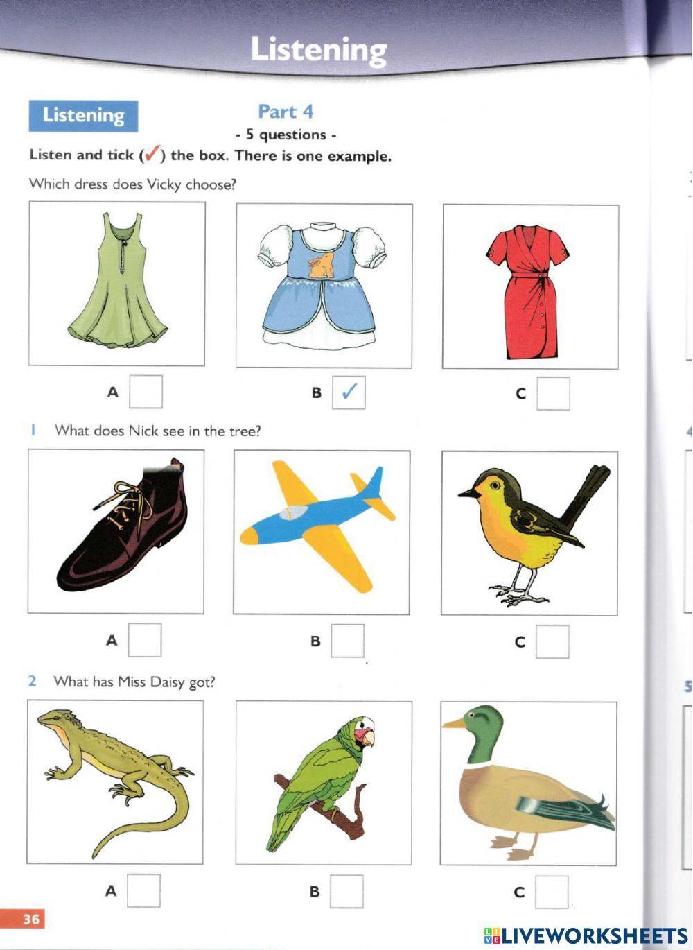 Succeed Movers Listening Test 2