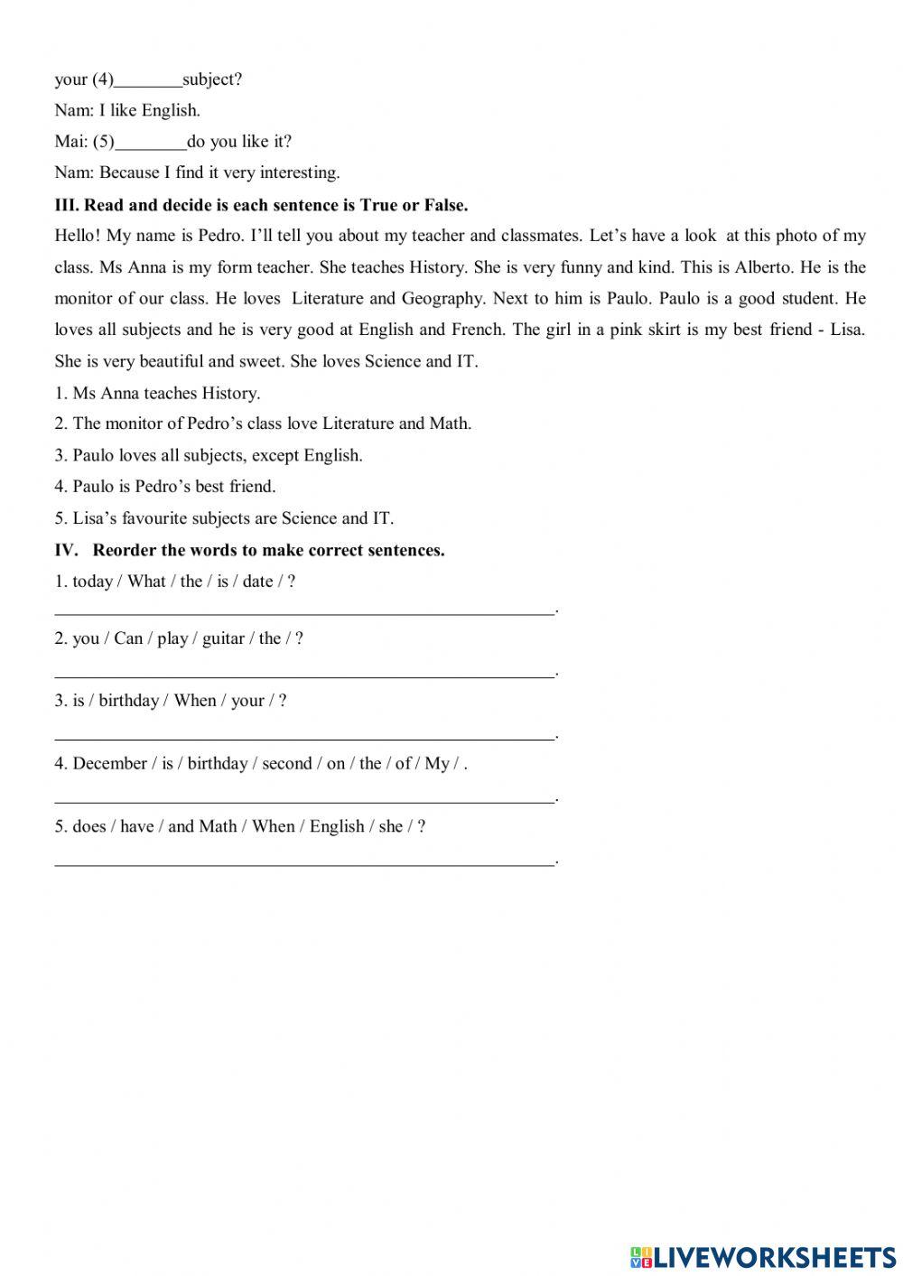 Đề ôn kiểm tra cuối kì 1 lớp 4