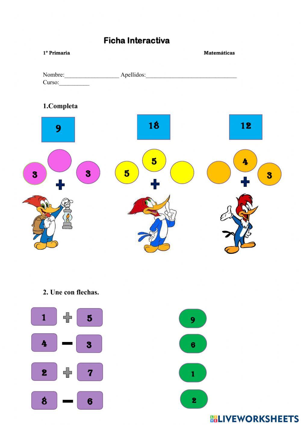 Operaciones básicas 1ºPrimaria