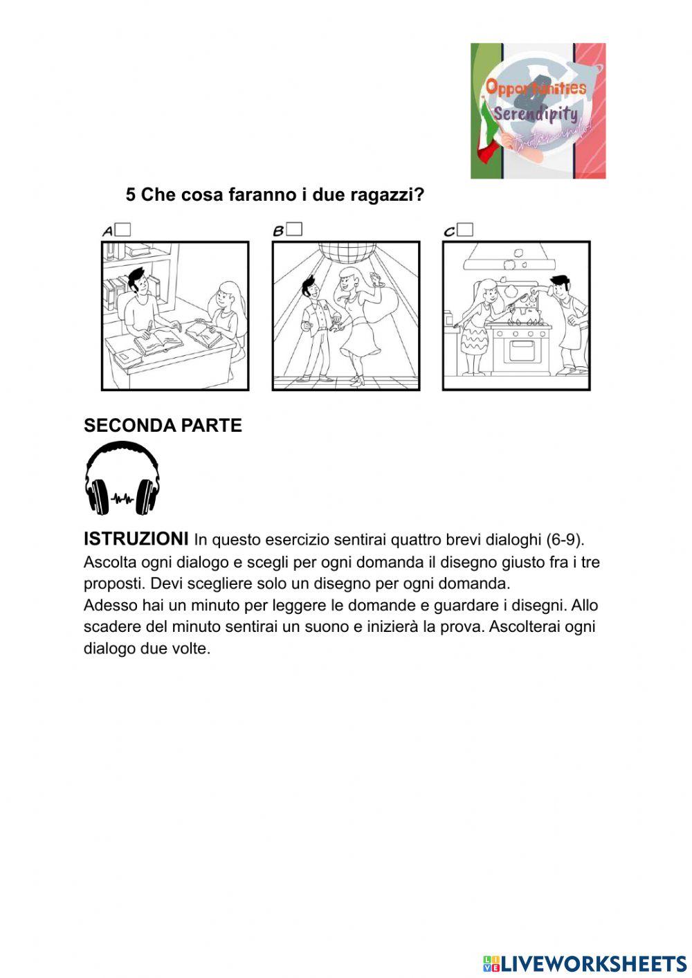 Esame finale, prova ascoltare