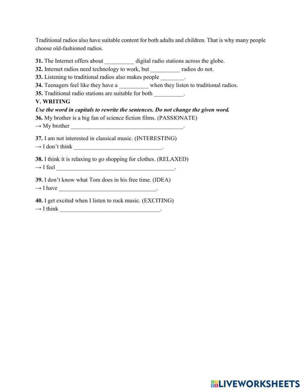 Test for Grade 7 - Quang + Duy
