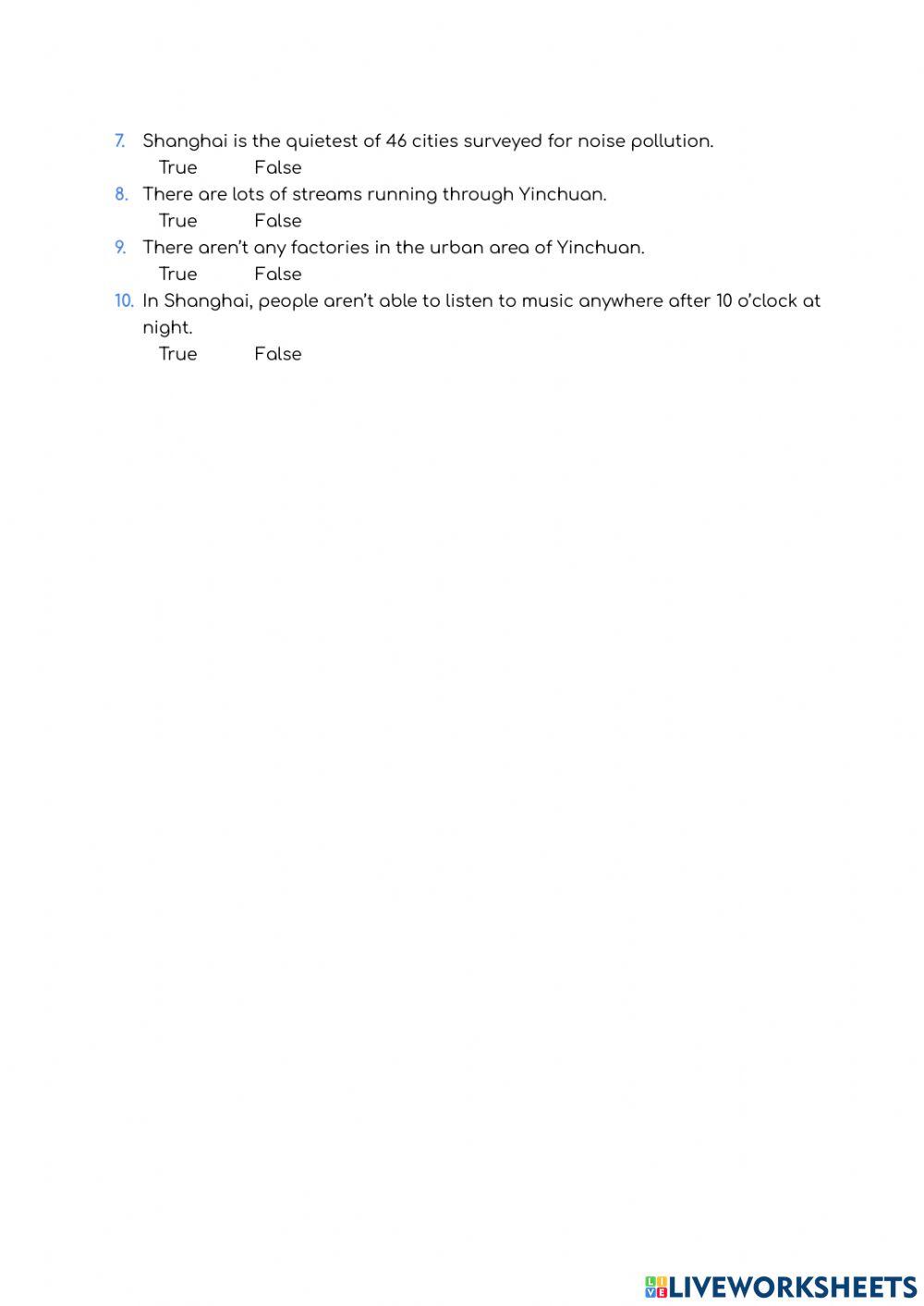 Impact 1 - Final exam