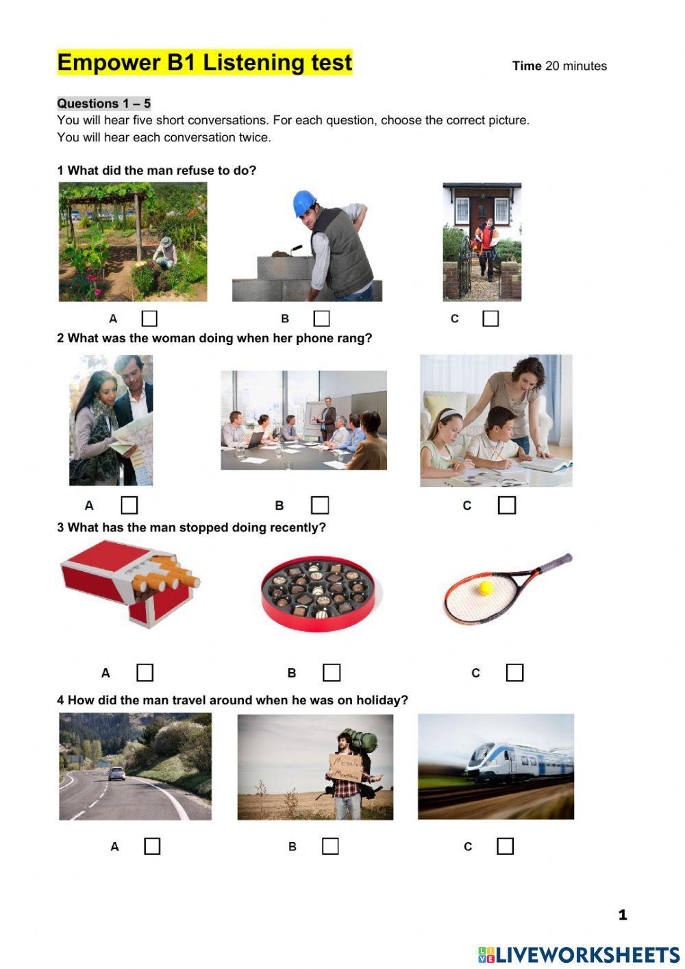 Empower B1 end of term TEST new