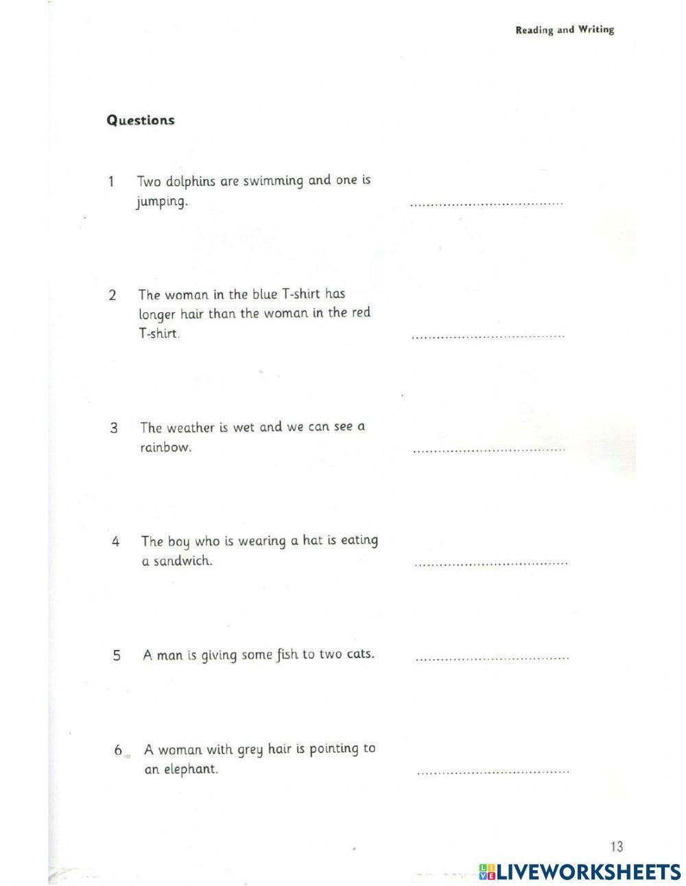 Movers 9- Test 1- Reading (P1)