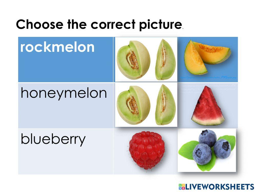 Fruit and Vegetables